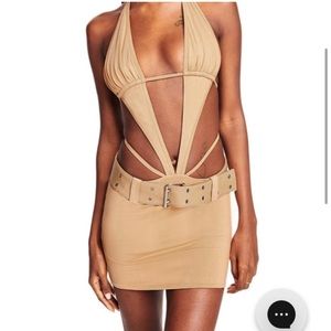 I.AM.GIA Luira Bamboo Tan Belted Mini Dress